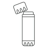 Linear glue stick. School supplies. vector