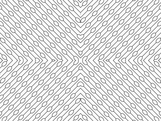Oval and Lines Motif Pattern, can use for Contemporary Decoration, Ornate, Background, Fashion, Textile, Fabric, Tile, Wallpaper, Cover, Wrapping, Carpet, etc.