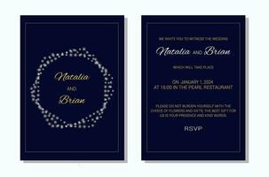 Wedding Invitation layout vector