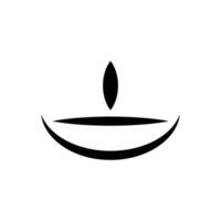diya simple vector illustration on white background isolated