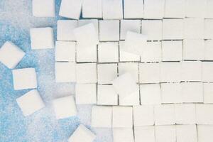 background of sugar cubes photo