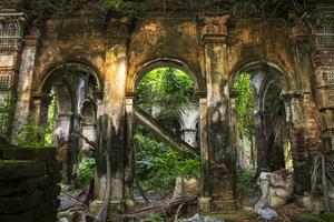 Baisrshi Zamindar Bari or Rajendra Babur haveli is a old historical zamindar house in Faridpur- Bangladesh photo