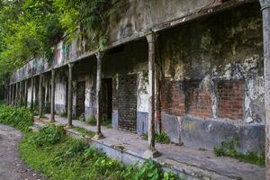 baisrshi zamindar bari o rajendra babur haveli es un antiguo histórico zamindar casa en faridpur- Bangladesh foto