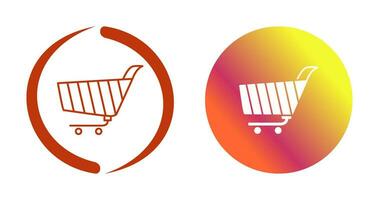 Unique Shopping Cart Vector Icon