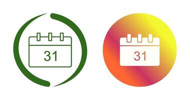 Unique Calendar Vector Icon