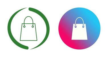 Unique Shopping Bag Vector Icon