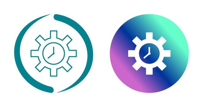 Unique Time Optimization Vector Icon