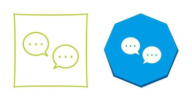 Unique Conversation Bubbles Vector Icon