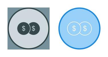 Unique Coins Vector Icon