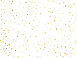 Wedding Golden Square Confetti. Vector illustration