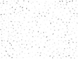 Light silver Rectangular glitter confetti background. White festive texture. vector