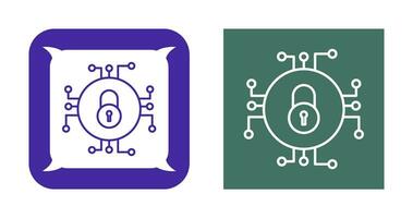 icono de vector de seguridad de datos único