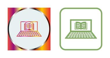 Unique Online Books Vector Icon