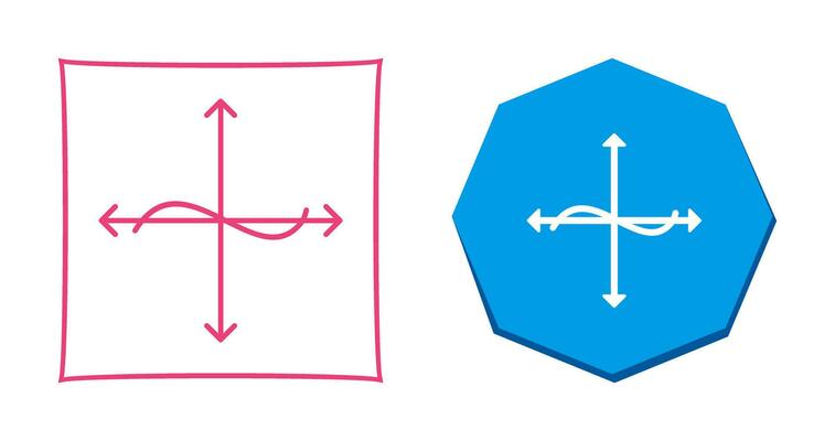 Unique Graph Vector Icon