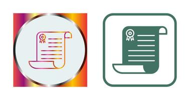 Unique Diploma Vector Icon