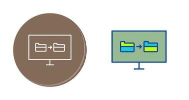 Unique File Sharing Vector Icon