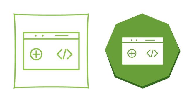 Unique Clean Code Vector Icon