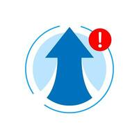 New app upgrade available concept illustration flat design vector. modern graphic element for empty state ui, infographic, icon vector