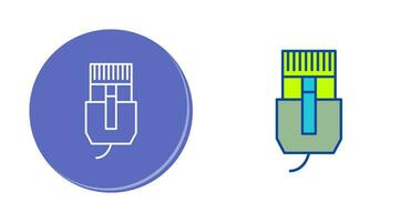 Unique Internet Cable Vector Icon