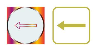 Unique Left Arrow Vector Icon