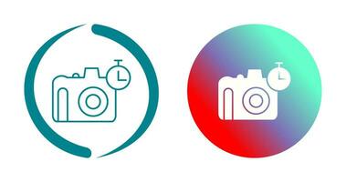 Unique Timer on Camera Vector Icon