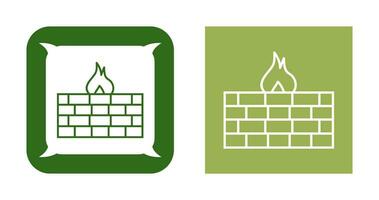Unique Firewall Vector Icon