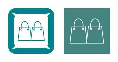 Unique Shopping Bags Vector Icon