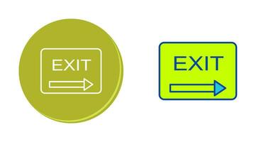 Unique Exit Vector Icon