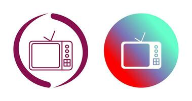 TV Set Vector Icon