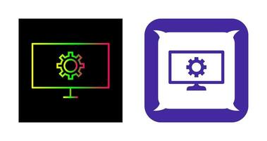 Unique Network Settings Vector Icon