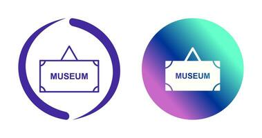 Museum Tag Vector Icon