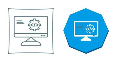 Unique Code Optimization Vector Icon