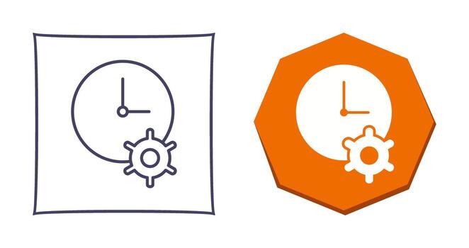 Unique Time Optimization Vector Icon