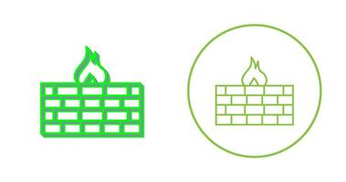 Unique Firewall Vector Icon