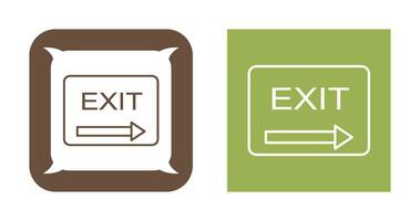 Unique Exit Vector Icon