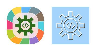 Unique Code Optimization Vector Icon