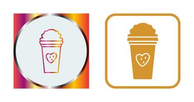 Unique Strawberry Milkshake Vector Icon