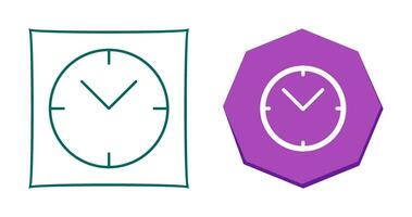 icono de vector de reloj único