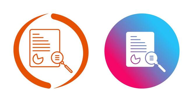 Unique Case Study Vector Icon