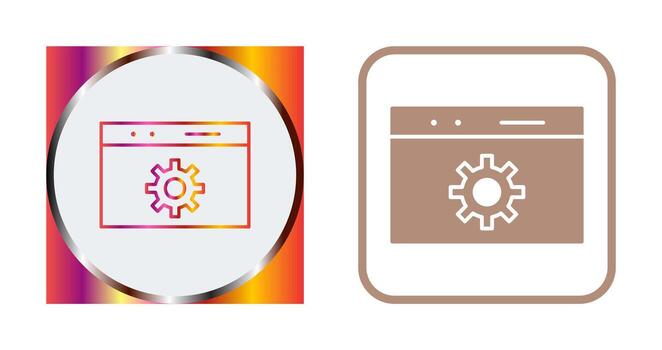 icono de vector de optimización web único