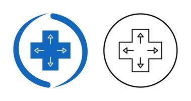 icono de vector de teclas de dirección únicas