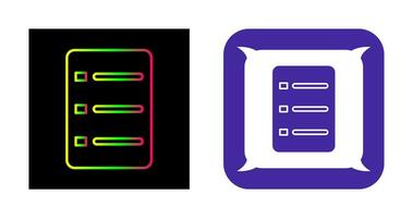 Unique Menu Vector Icon