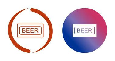 Beer Sign Vector Icon