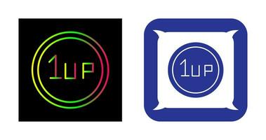 Unique 1UP Vector Icon