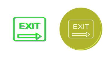 Unique Exit Vector Icon