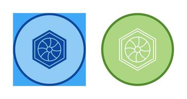 Unique Hexagonal Diaphram Vector Icon