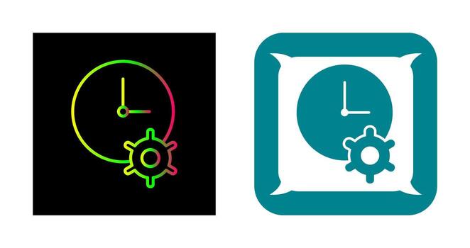 Unique Time Optimization Vector Icon