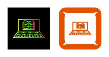 Unique Online Books Vector Icon