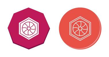 Unique Hexagonal Diaphram Vector Icon