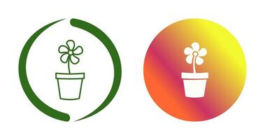 Flower Pot Vector Icon